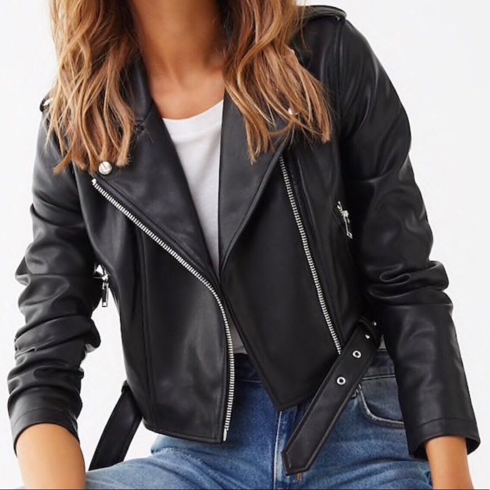 Black Leather Motorcycle Jacket